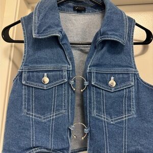 NBD Blue Denim Vest